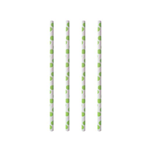 Slamice iz papirja Ø 6 mm · 20 cm "green Dots" 1