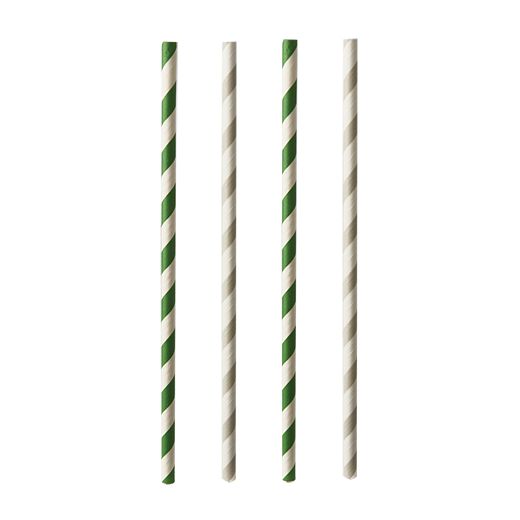 Slamice iz papirja Ø 6 mm · 20 cm sortirane barve "Stripes" 1