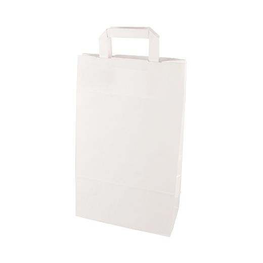 Nosilne vrečke, papir 36 cm x 22 cm x 10 cm bela z ročajem 1
