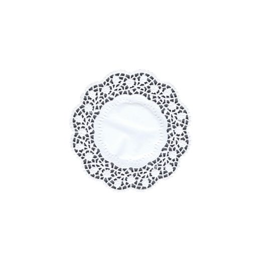 Podstavki za krožnike in skodelice okroglo Ø 15 cm bela 1