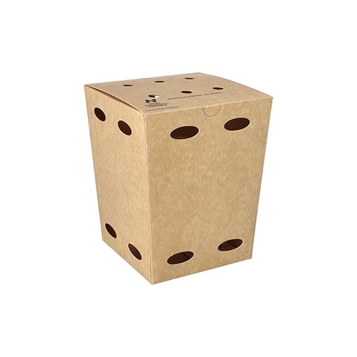 Škatle za pomfrit, karton "NOTPLA" 15 cm x 10,5 cm x 10,5 cm rjava 1