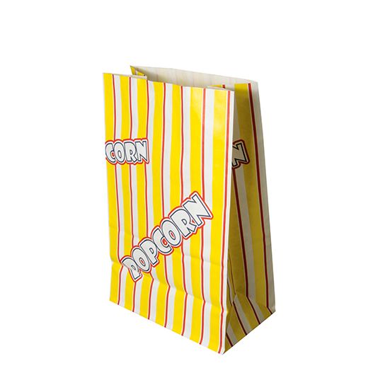 Vrečke za pokovko, umetni pergament 2,5 l 22 cm x 14 cm x 8 cm "Popcorn" odporno na mašcobe 1