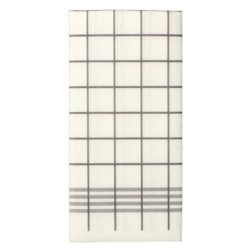 Serviete, 2-slojne "PUNTO" zložene 1/8 39 cm x 40 cm siva "Kitchen Towel" mikro odtis 1