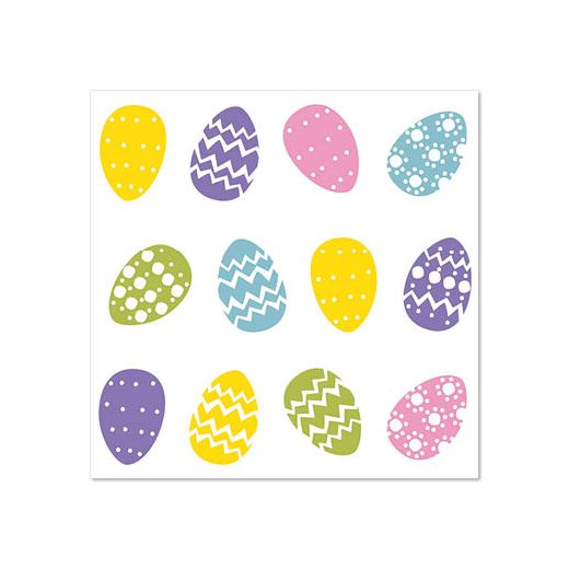Serviete, 3-slojne zložene 1/4 25 cm x 25 cm "Coloured Eggs" 1
