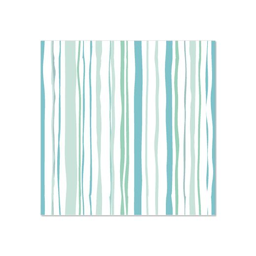 Serviete, 3-slojne zložene 1/4 25 cm x 25 cm modra "Stripy" 1