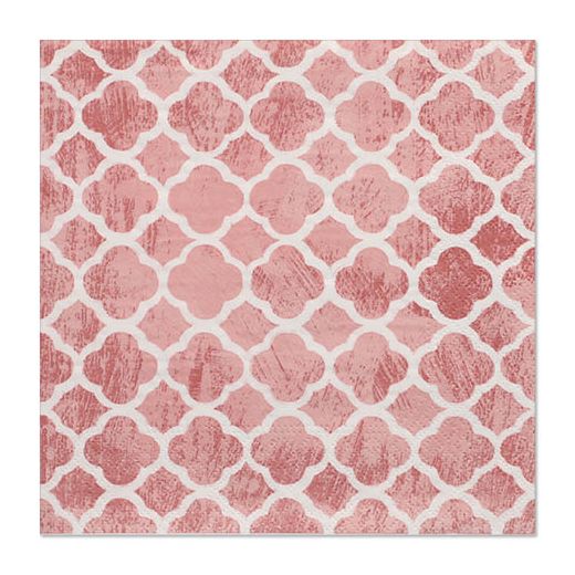 Serviete, 3-slojne zložene 1/4 33 cm x 33 cm roza "Morocco Dream" 1