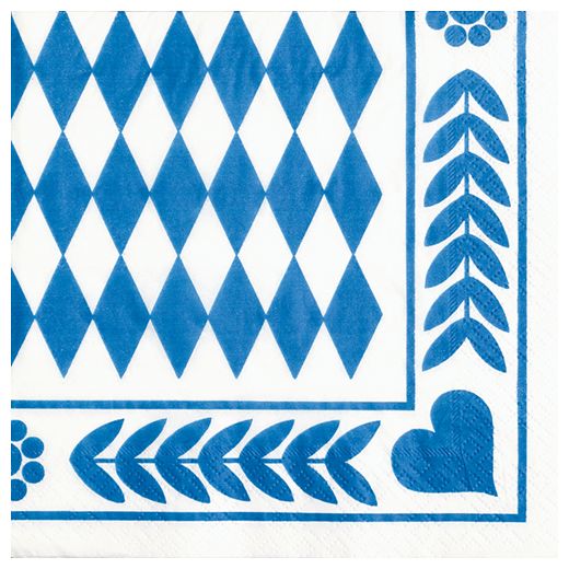 Serviete, 3-slojne zložene 1/4 33 cm x 33 cm "Bavaria" 1