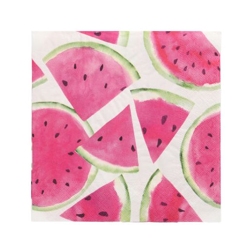 Serviete, 3-slojne zložene 1/4 33 cm x 33 cm "Watermelon" 1