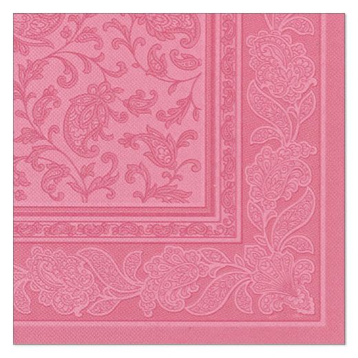 Serviete "ROYAL Collection" zložene 1/4 40 cm x 40 cm roza "Ornaments" 1