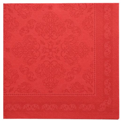 Serviete "ROYAL Collection" zložene 1/4 40 cm x 40 cm rdeča "New Elegance" 1