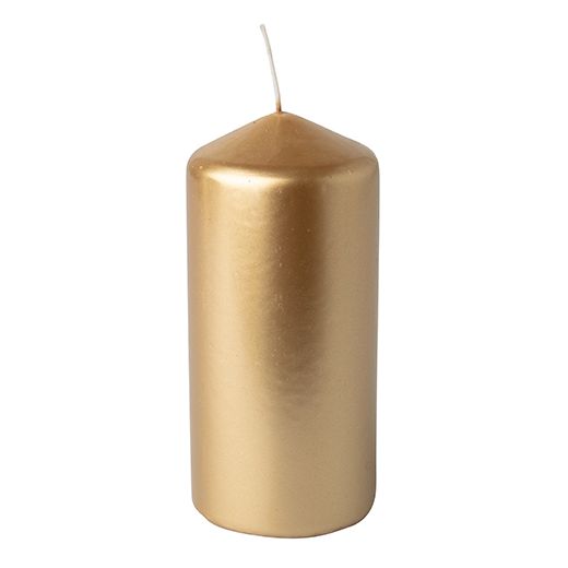 Sveča steber Ø 60 mm · 130 mm zlata 1