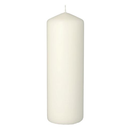 Sveča steber Ø 70 mm · 200 mm bela 1