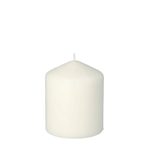 Sveča steber Ø 80 mm · 100 mm bela 1