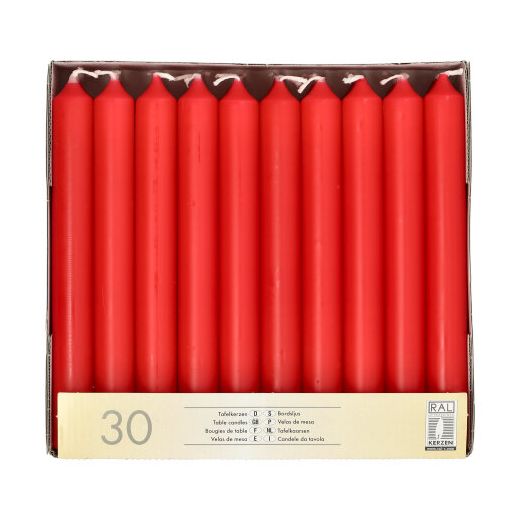 Namizne sveče Ø 2,1 cm · 19,6 cm rdeča 1
