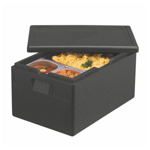 Izolacijska transportna škatla, EPP 60 cm x 40 cm x 28 cm črna "Gastro-Norm 1/1" 1