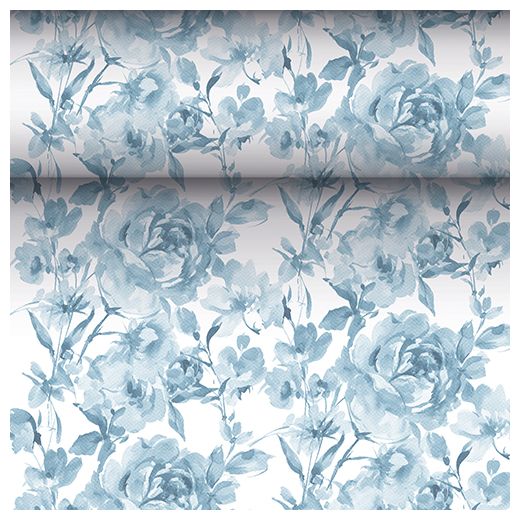 Tekač, kot blago, PV-Tissue Mix "ROYAL Collection" 24 m x 40 cm modra "Rose" 1