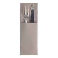 Serviete "ROYAL Collection" 48 cm x 30 cm siva z zarezo za pribor