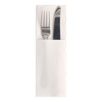 Serviete "ROYAL Collection" 48 cm x 30 cm bela z zarezo za pribor