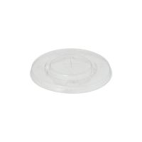 Pokrovi, PLA "pure" okroglo Ø 9,5 cm kristalno jasno s križnim rezom