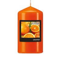 "Flavour by GALA" Sveča steber Ø 58 mm · 110 mm oranžna - pomaranča