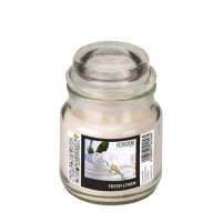 "Flavour by GALA" Dišeča sveča v kozarcu Ø 63 mm · 85 mm bela - Fresh Linen
