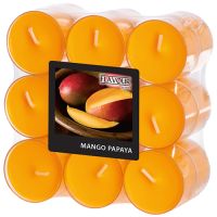 "Flavour by GALA" Dišeče lučke Ø 38 mm · 24 mm pfirsich - Mango-Papaya v polikarbonatnem lončku