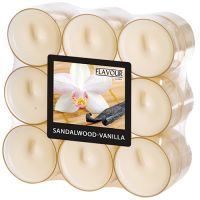 "Flavour by GALA" Dišeče lučke Ø 38 mm · 24 mm ivory - Sandalwood-Vanilla v polikarbonatnem lončku