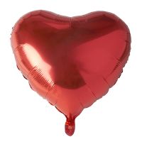 Balon iz folije Ø 45 cm rdeča "Heart" velik