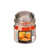 "Flavour by GALA" Dišeča sveča v kozarcu, MAXI Ø 90 mm · 120 mm oranžna - pomaranča
