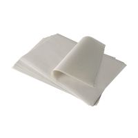 Mesarski papir, povoščen "pure" kvadratna 37,5 cm x 25 cm bela , palmov vosek - premaz à 12,5 kg, odporno na mašcobe