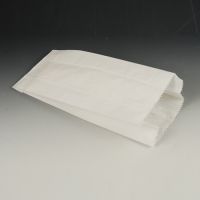 Papirnate vrečke, celuloza, rilane 21 cm x 10 cm x 5 cm bela vsebina 0.5 kg