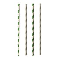 Slamice iz papirja Ø 6 mm · 20 cm sortirane barve "Stripes"