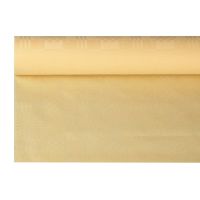 Namizni prt, papir, damast izgled 8 m x 1,2 m krem