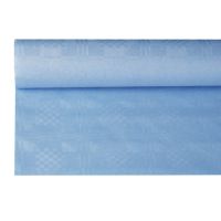 Namizni prt, papir, damast izgled 8 m x 1,2 m svetlo modra