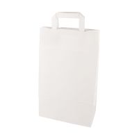 Nosilne vrečke, papir 36 cm x 22 cm x 10 cm bela z ročajem