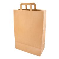 Nosilne vrečke, papir 44 cm x 32 cm x 17 cm rjava z ročajem