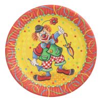 Krožniki, papir okroglo Ø 23 cm "Clown"