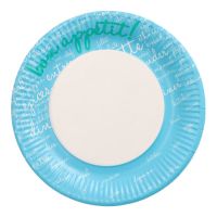 Krožniki, papir okroglo Ø 23 cm modra "Table Pleasures"
