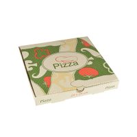 Pizza škatle, 100% celuloza "pure" kvadratna 24 cm x 24 cm x 3 cm