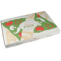 Pizza škatle, 100% celuloza "pure" kvadratna 40 cm x 60 cm x 5 cm
