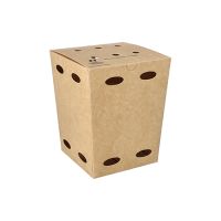 Škatle za pomfrit, karton "NOTPLA" 15 cm x 10,5 cm x 10,5 cm rjava
