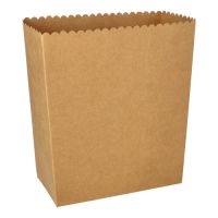 Škatle za pokovko Pappe "pure" kvadratna 2400 ml 19,2 cm x 15,8 cm x 8 cm rjava velik