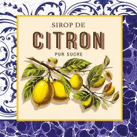 Serviete, 3-slojne zložene 1/4 33 cm x 33 cm "Citron"