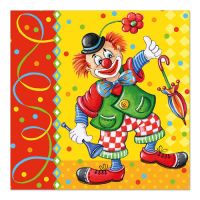 Serviete, 3-slojne zložene 1/4 33 cm x 33 cm "Clown"