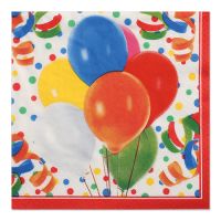 Serviete, 3-slojne zložene 1/4 33 cm x 33 cm "Lucky Balloons"