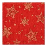 Serviete, 3-slojne zložene 1/4 33 cm x 33 cm rdeča "Christmas Shine"