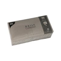Serviete "DAILY Collection" zložene 1/4 24 cm x 24 cm siva