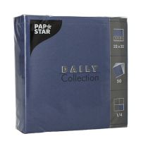 Serviete "DAILY Collection" zložene 1/4 32 cm x 32 cm temno modra