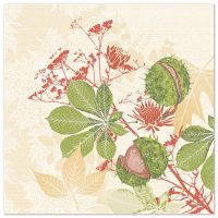 Serviete "ROYAL Collection" zložene 1/4 40 cm x 40 cm "Autumn Leaves"