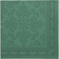 Serviete "ROYAL Collection" zložene 1/4 40 cm x 40 cm temno zelena "New Elegance"